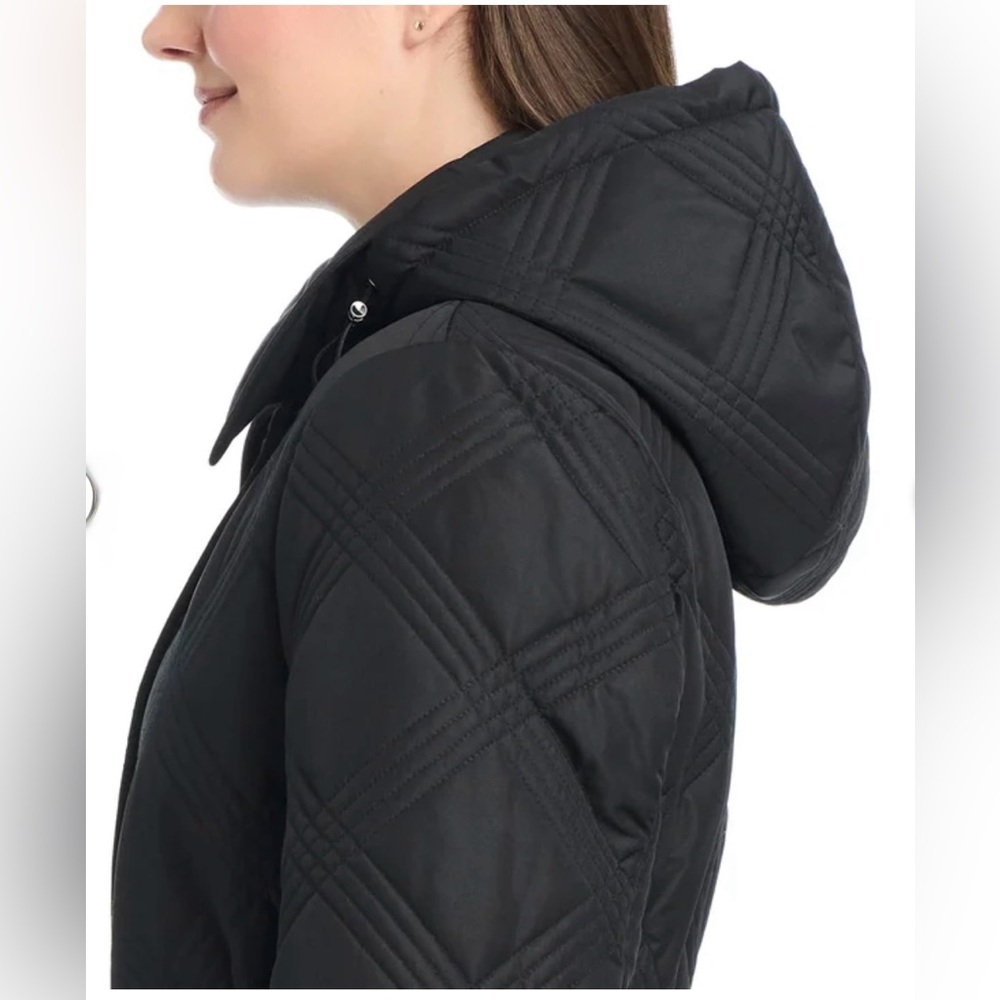Jones New York Women's Belted Quilt Jacket SzL new - Picture 5 of 10